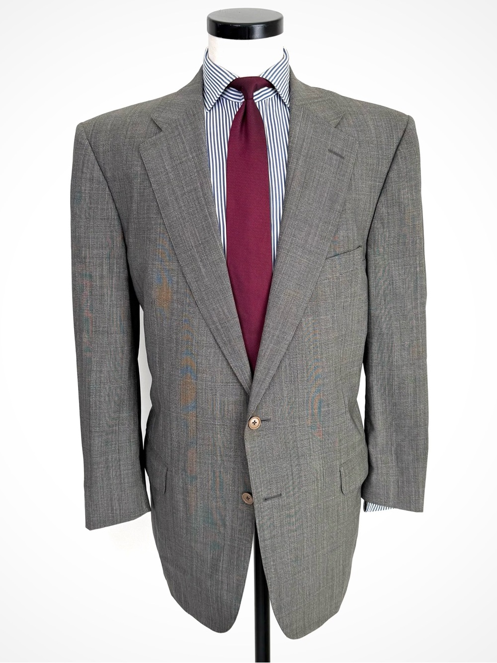 Ermenegildo Zegna Grey Glenn Plaid Blazer | 46